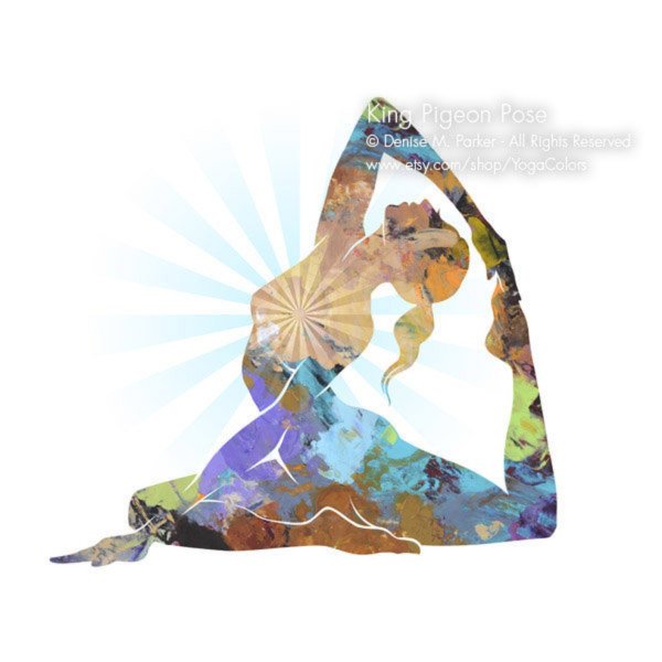 Иллюстрации в стиле йоги