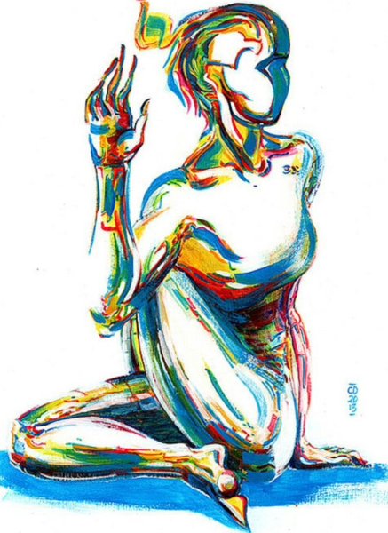 Йога нарисованная