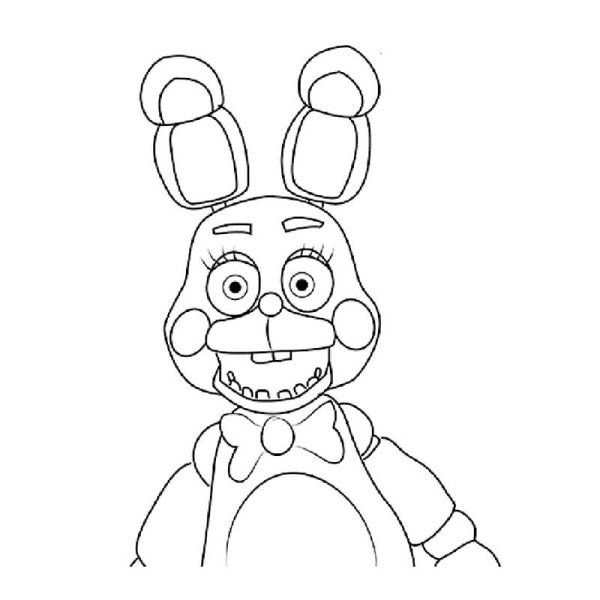 Раскраска 5 ночей с Фредди СПРИНГТРАП