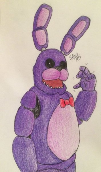 Бонни ФНАФ 1 рисунок