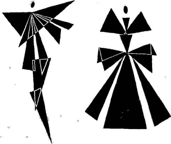 Стилизованная композиция из геометрических фигур