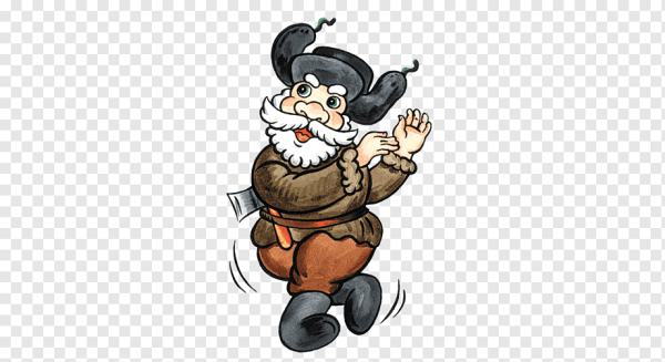 Дедушка на прозрачном фоне