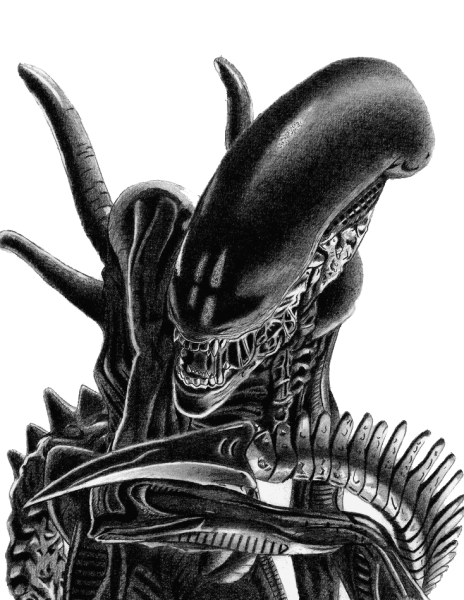 Чужой Ксеноморф скетч