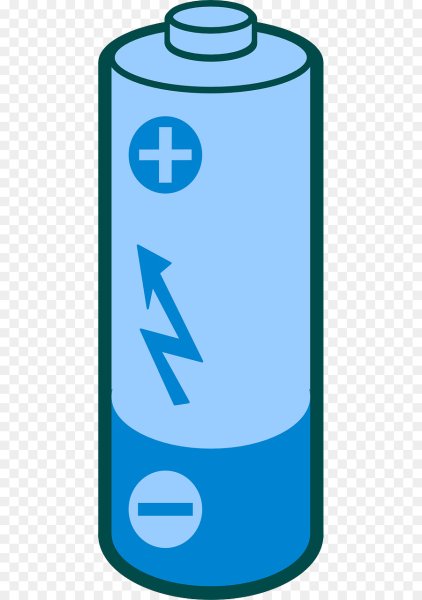 Батарейка на прозрачном фоне