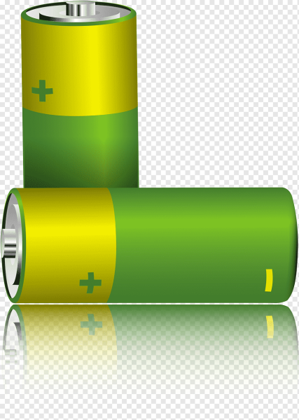 Батарейка на прозрачном фоне