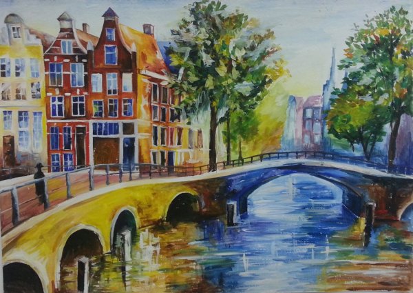 Картины гуашью