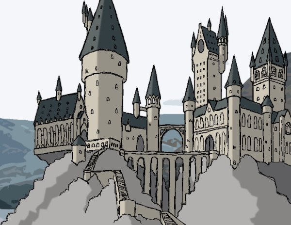 Гарри Поттер Хогвартс красками