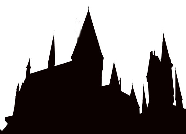 Раскраска Гарри Поттер замок Хогвартс