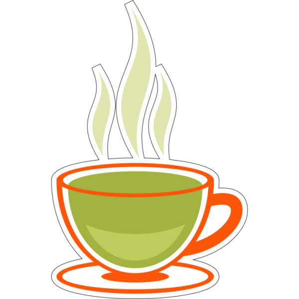 Чашка чая стикер