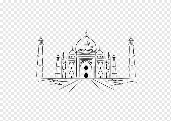 Рисуем дворец Тадж-Махал