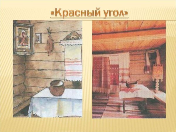 Рисунок русской избы