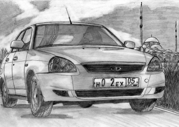 Лада Приора раскраска ВАЗ 2170