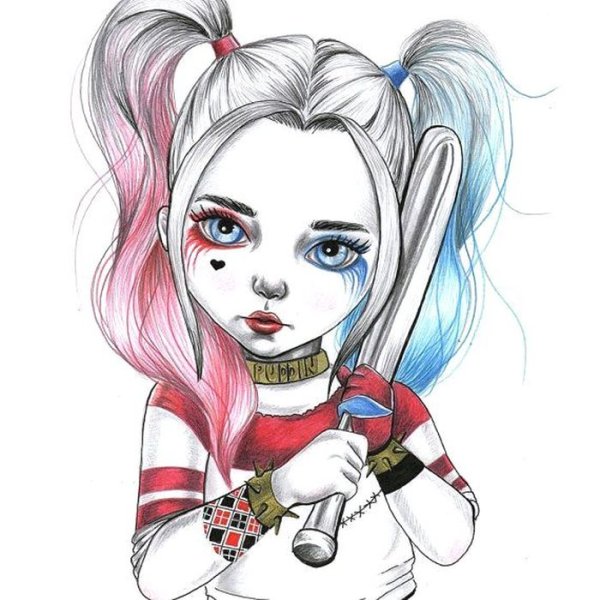 Харли Квинн рисунок