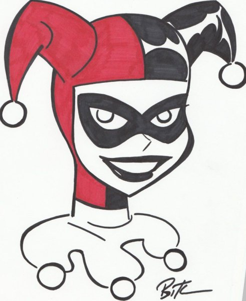 Харли Квинн для срисовки