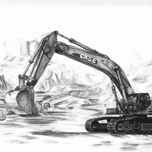 Экскаватор для рисования