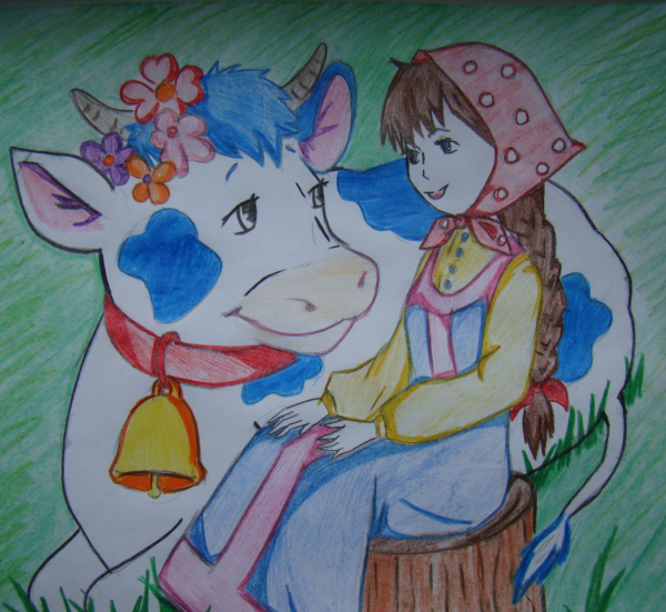 Рисунок к сказке крошечка Хаврошечка