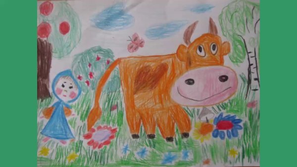 Крошечка-Хаврошечка сказка рисунок детский