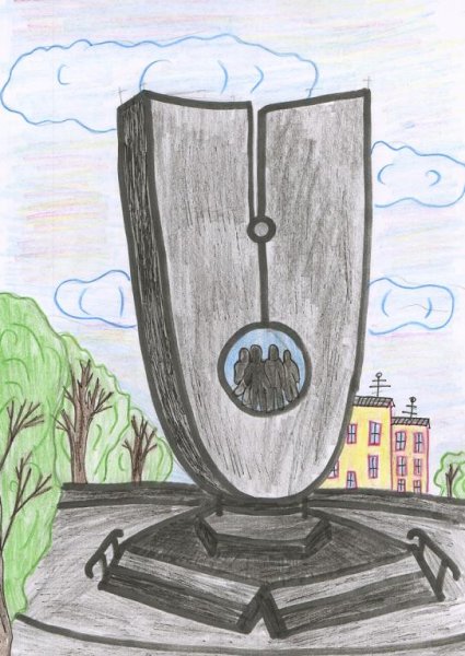 Рисунок памятника Великой Отечественной войны