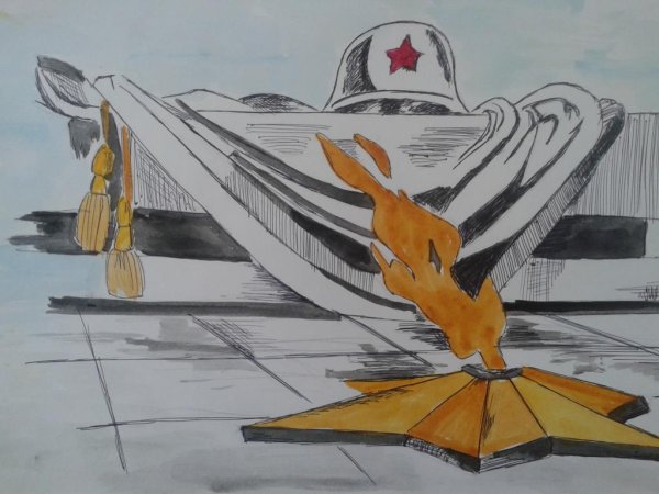 Памятник Победы рисунок