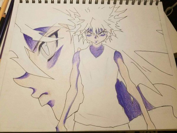 Киллуа срисовать