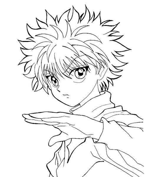 Хантер Хантер раскраска Киллуа