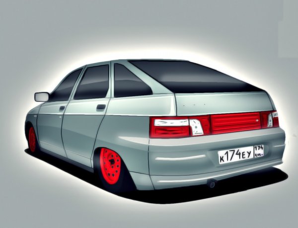 ВАЗ 2112 карандашом