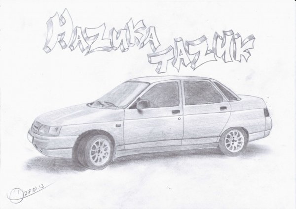 Машинки ВАЗ 2112 раскраски