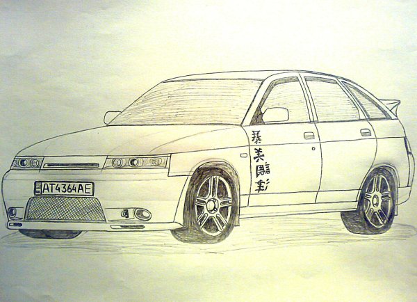 ВАЗ 2110 контур машины