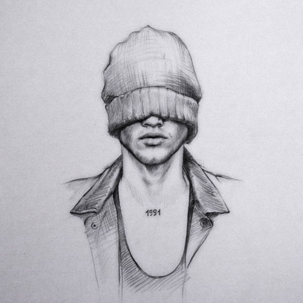 Рисунок парня карандашом