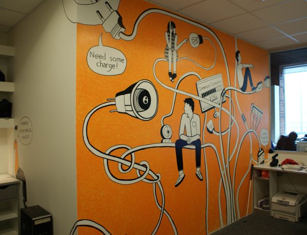 Роспись стен в офисе
