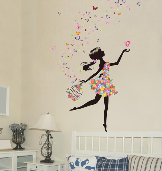 Девушка на стену украшение