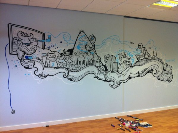 Разрисовка стен граффити