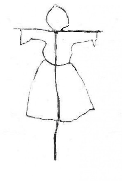 Чучело Масленицы раскраска