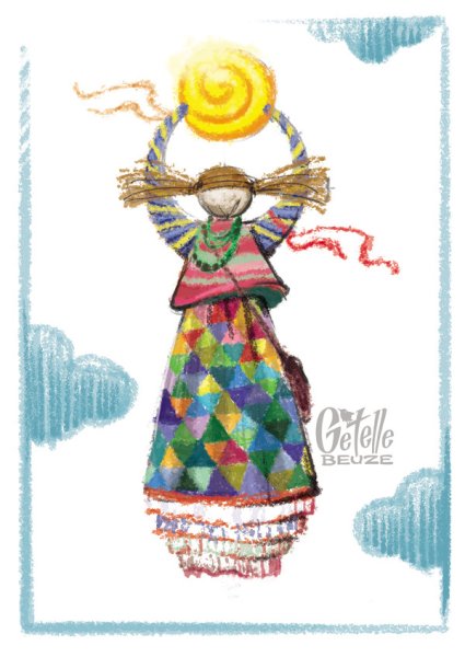 Чучело Масленицы на прозрачном фоне