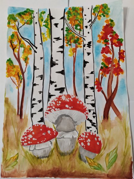 Рисование грибы