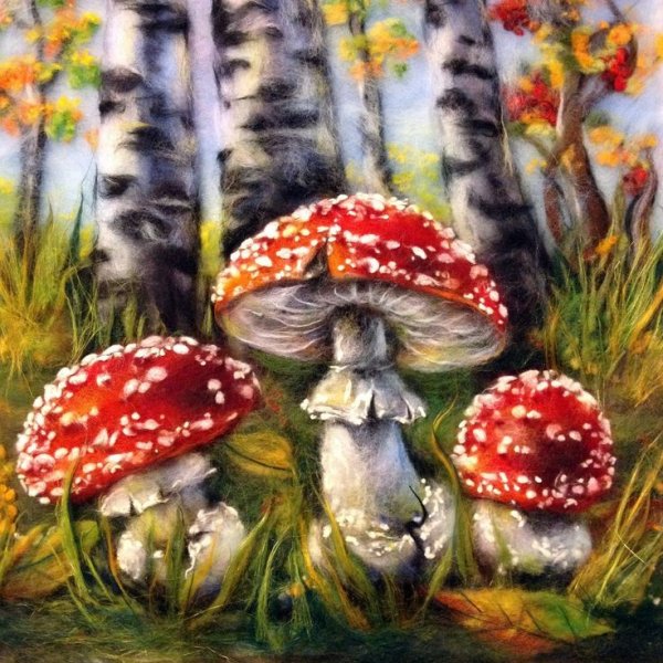 Грибочки для украшения группы