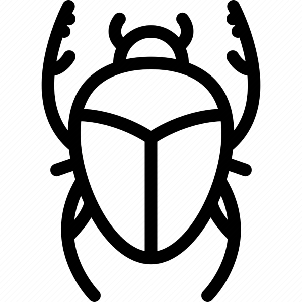 Скарабей трафарет