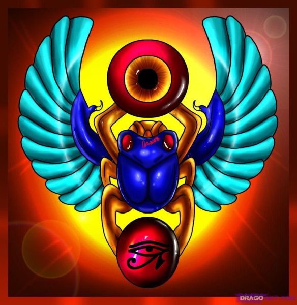 Жук скарабей Египетский символ