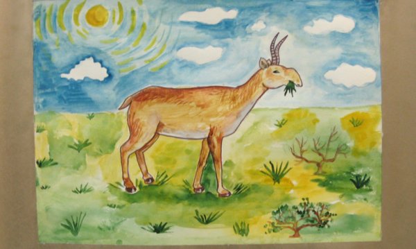 Степь рисунок