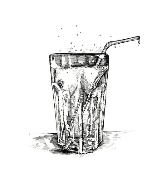 Стакан набросок