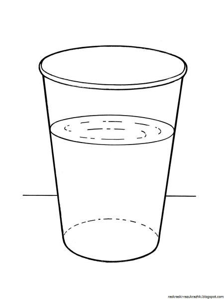 Стакан раскраска для детей