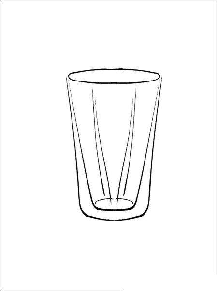 Стакан раскраска