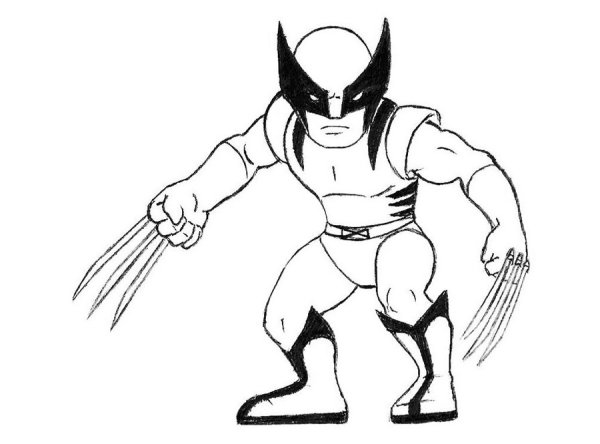 Росомаха для срисовки