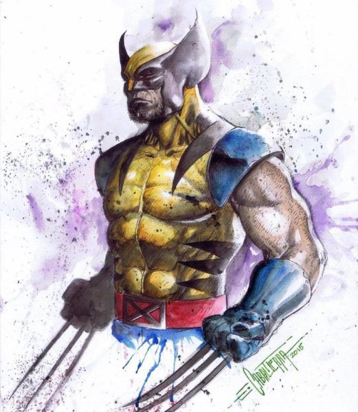 Росомаха из людей Икс рисунок