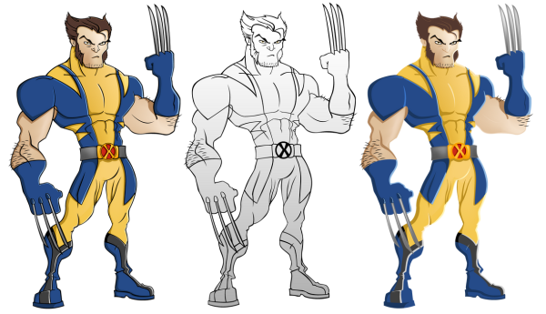 Логан Росомаха рисунок