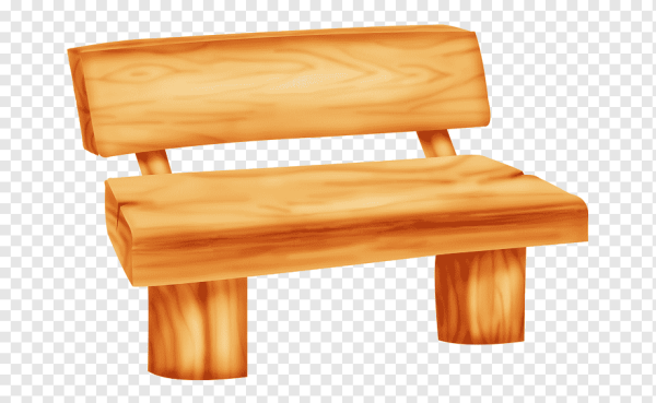 Лавочка на прозрачном фоне