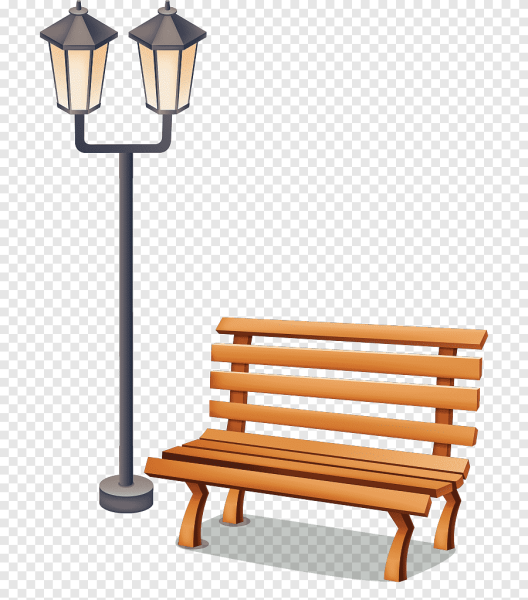 Лавочка на прозрачном фоне