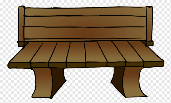 Деревянная скамейка вектор