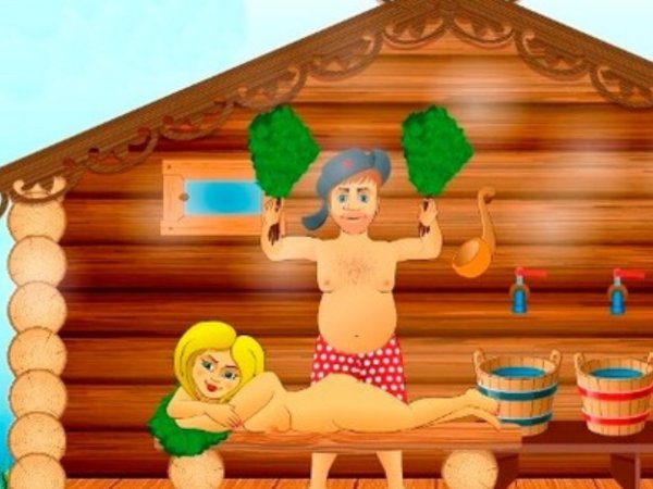 Баня мультяшная