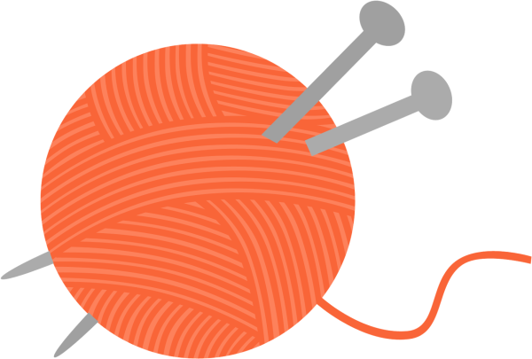 Клубок со спицами